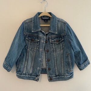 Kids Small Size 4T Lands’ End Denim Jean Jacket